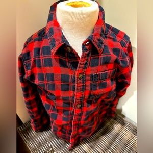 Carters Button Up Flannel, 4T *BUNDLE! 2 for $15 or 3 for $20!!